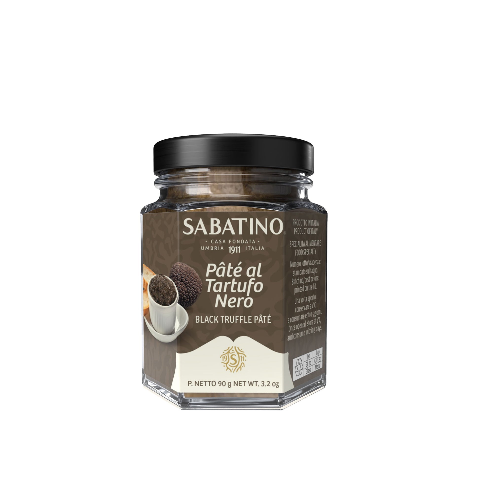 Sabatino Black Truffle Paté 90g jar