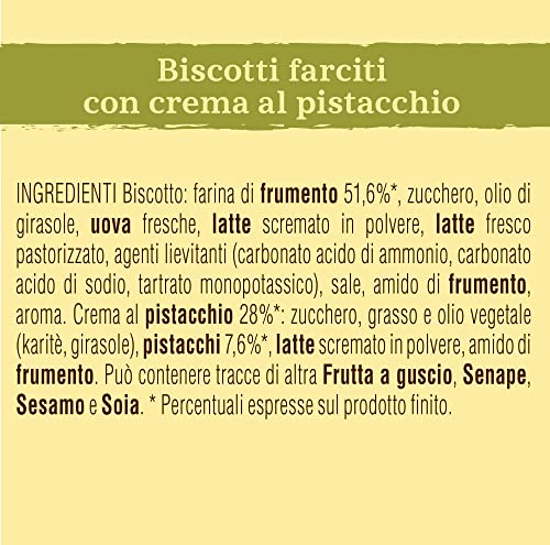 Mulino Bianco Baiocchi Pistachio Cream Biscuits 240g