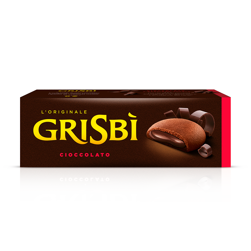 Grisbì chocolate cream filled biscuits 135g pack