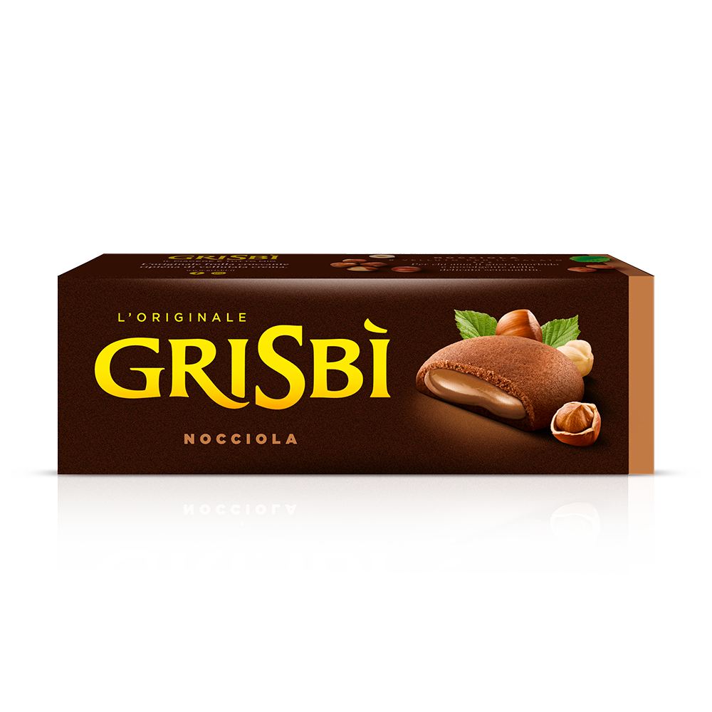Grisbì hazelnut cream filled biscuits 135g pack