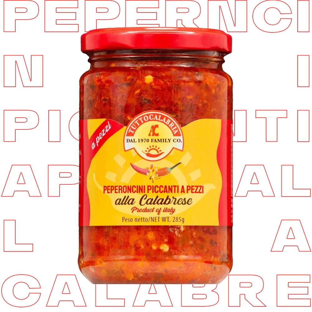 Tuttocalabria Crushed Calabrian Chilli Peppers in oil, 285g jar