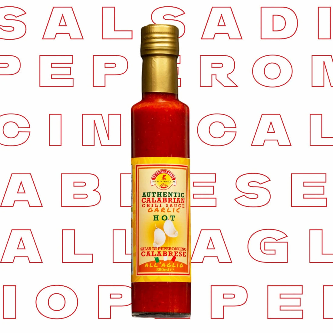 Tuttocalabria Smooth Garlic Calabrian Chilli Sauce 250ml